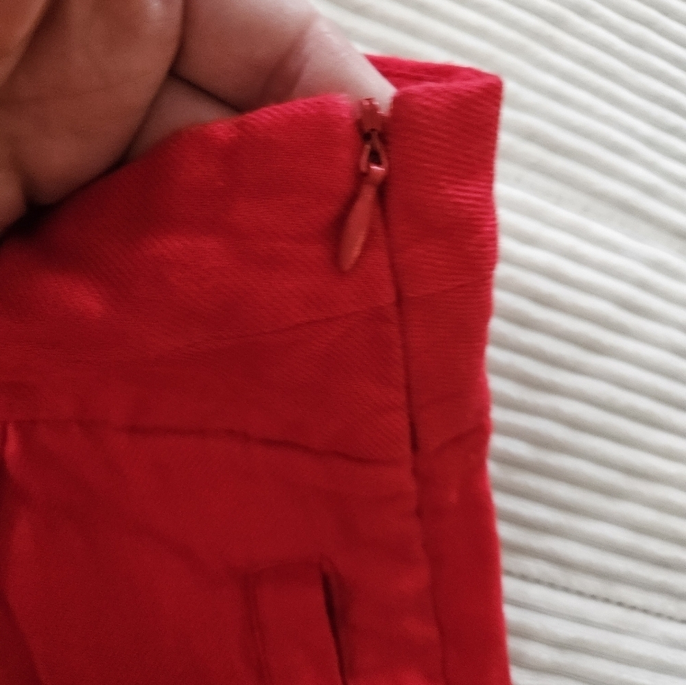 Worthington Women's Red Shorts Linen Blend Size 16 - Picture 4 of 10